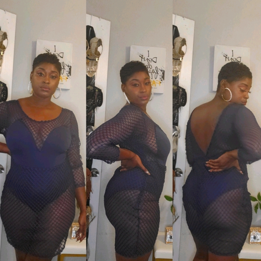 Navy Blue Body Dress